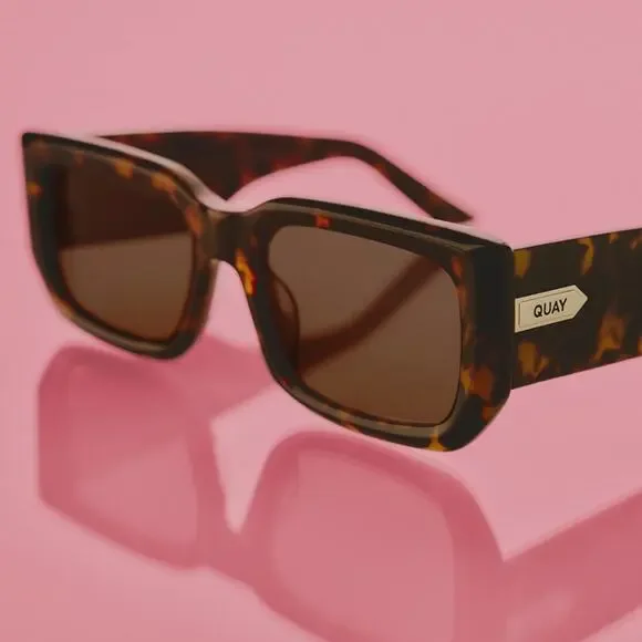 New! Quay Sunglasses TELL ME MORE 76821 HAZTRT/AMET, Authentic - Picture 5 of 8